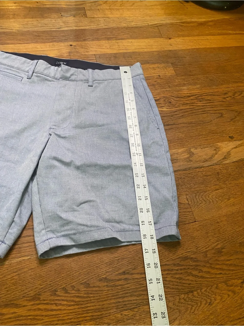 J.Crew Oxford Tech Shorts 9” Light Blue Stretch Performance Chino W32